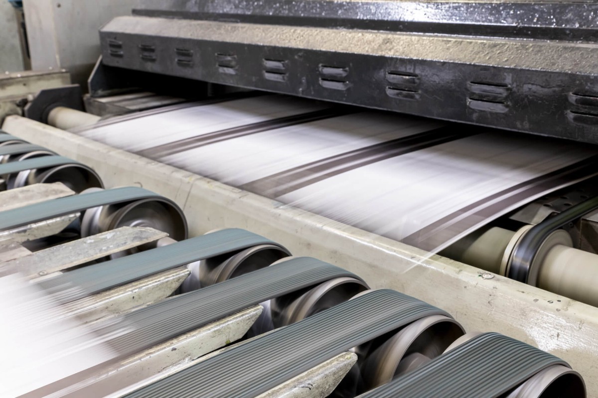 Packaging Being Printed On A Production Line