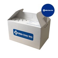 Branded Pet Carry Box For White Cross Vets