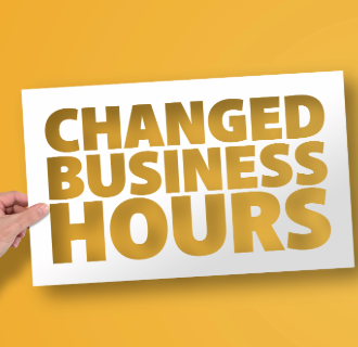 Changed Business Hours 330x320