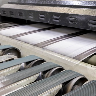 Packaging Being Printed On A Production Line