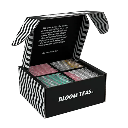 Bloom Teas Box Half Open