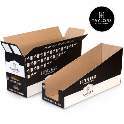 Taylors Of Harrogate Hybrid Shelf Retail Ready Packaging