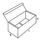 Diagram representing FEFCO style 0470