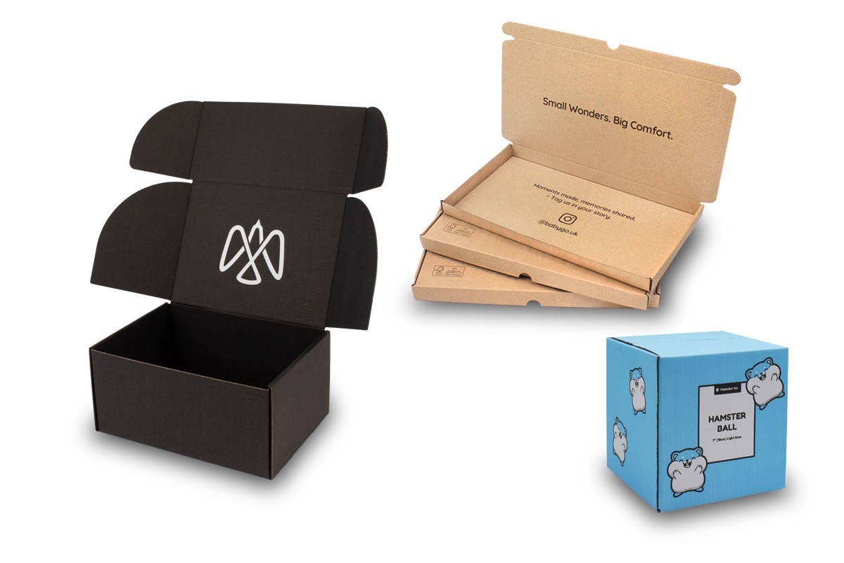 Selection of Boxes Showing Packaging Design